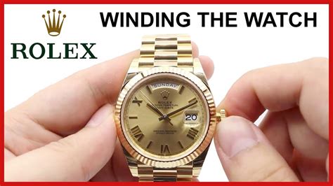 how do you wind a rolex